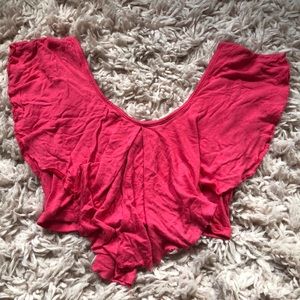 Pink crop top